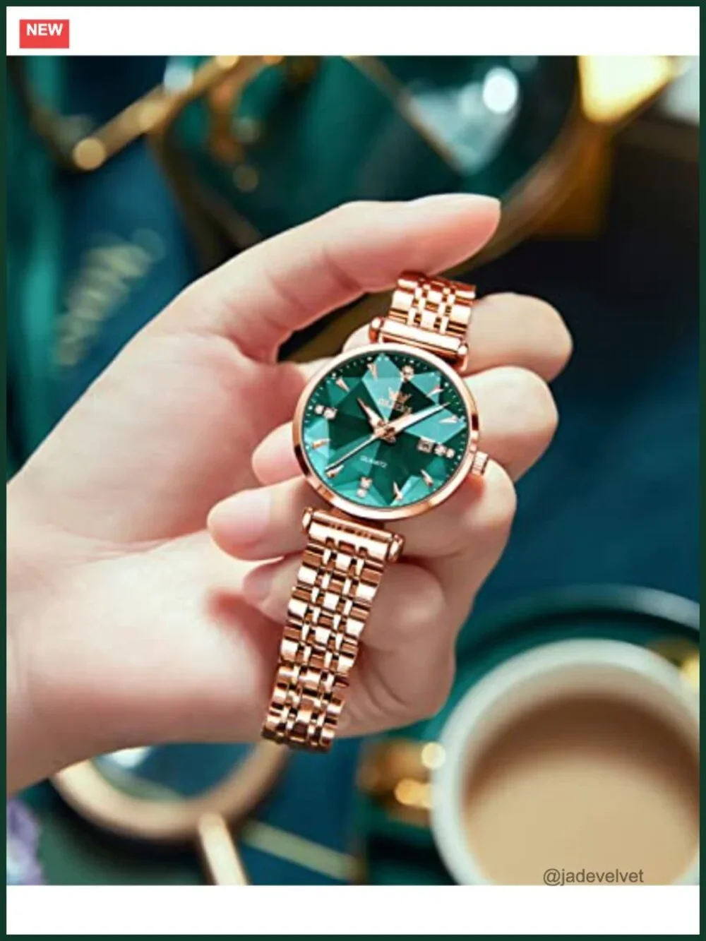 Quartz Dress Watch Waterproof Stainless Steel Adjustable Bracelet Date
